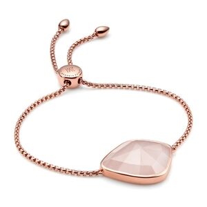 Monica Vinader Rose Gold Siren Nugget Cocktail Friendship  Bracelet Rose/Pink